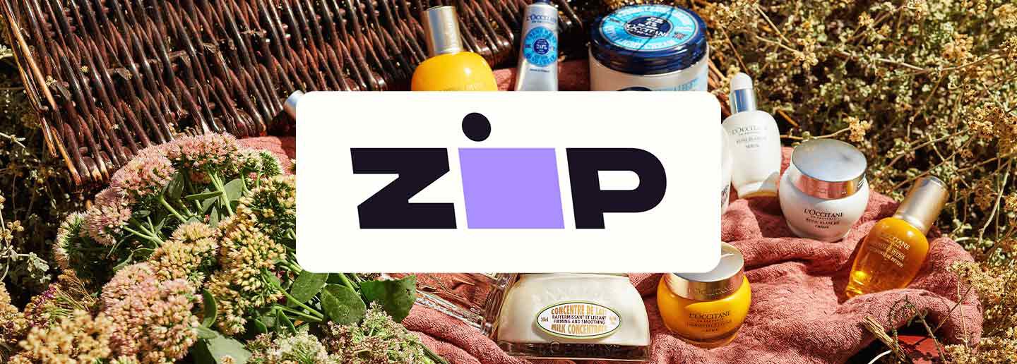 L'Occitane best sellers image with Zippay logo